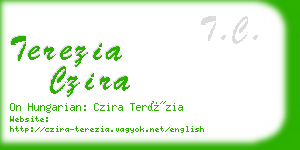 terezia czira business card